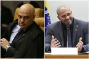 Ele foi beneficiado pelo ministro Alexandre de Moraes com liberdade condicional. Daniel Silveira - Metrópoles