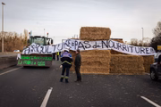 Protestos de fazendeiros, em Paris, na França
