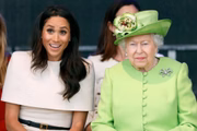 Meghan Markle com a rainha