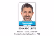 Eduardo Leite, candidato à prefeitura de Santo André, SP