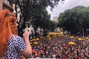 Bloco Minhoqueens, no Carnaval de São Paulo, em 2020