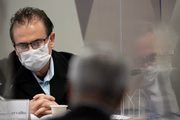 Procurador da Davati Medical Supply no Brasil, Cristiano Carvalho, na CPI da Covid-19