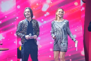Anne Lottermann e João Guilherme Silva, filho de Faustão, estrearam juntos com o apresentador