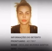 Veja registro de Deolane Bezerra no sistema carcerário