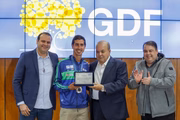 Caio também é patrocinado pelo Compete Brasília, que concede transporte aéreo e terrestre para atletas em alto rendimento participarem de competições nacionais e internacionais