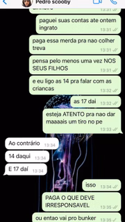 "Quero tudo escrito e todo mundo vai saber quem você é. O que você permite e quão ingrato e miserável você é", disparou a atriz. 