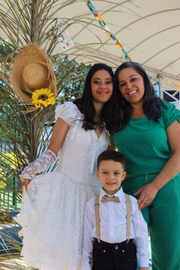 Marcilene de Souza do Amaral, mãe de Rafaela Amaral, de 22 anos, e Samuel Amaral, de 5 anos