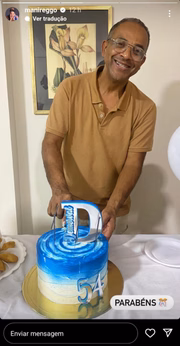 Em meio às polêmicas, Mani Rego comemora aniversário do pai de Davi