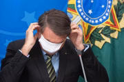 Bolsonaro durante coletiva no Palácio do Planalto