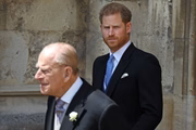 Príncipe Philip com o neto Harry