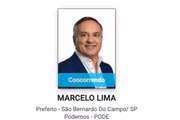 Marcelo Lima (Podemos), candidato à prefeitura de São Bernardo do Campo, SP