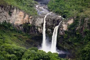 Vista dos Saltos do Rio Preto, dentro do Parque Nacional da Chapada dos Veadeiros
