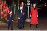 A futura rainha consorte do Reino Unido esteve acompanhada dos filhos e do marido, o príncipe William