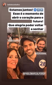 Pablo Marçal ao lado do médico Roberto Zeballos e sua esposa Bel Lobo Zeballos