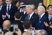 Donald Trump em cerimônia de posse 