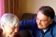 Bolsonaro visitou a mãe, dona Olinda, de 94 anos, em Eldorado (SP)