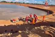 Homem entrou na represa porque estava com calor 