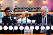 Rishi Sunak e Boris Jonhson