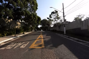 Rua na zona sul de São Paulo