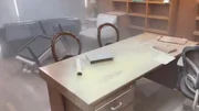 Vídeo mostra estrago causado no interior do prédio