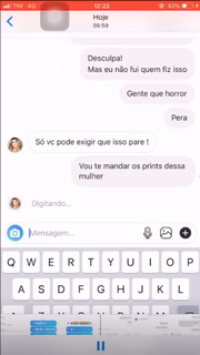 Ele se defendeu dizendo que não tinha nada a ver com o caso