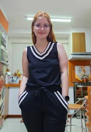 Foto feita com a câmera frontal e acionada pela SPen