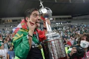 Abel Ferreira comemora título da Libertadores, a primeira conquista da sua carreira