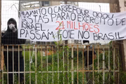 Grupo protesta contra a fome e a falta de moradia