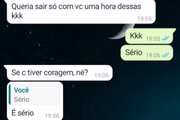 Troca de mensagens entre o capitão da Polícia Militar de Goiás, preso em Rio Verde, e adolescentes