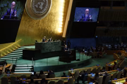 Delegações abandonam plenário durante discurso de Benjamin Netanyahu