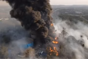 Incêndio atinge proximidades de reservatório da Sabesp na Grande SP