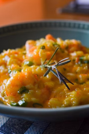 Risoto de moqueca de camarão do Rio Bistrô