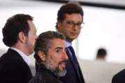 O ator Marcos Mion participou da cerimônia de 200 dias do governo de Jair Bolsonaro