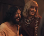 No filme, Gregório Duvivier (Jesus) e Orlando (Fábio Porchat) são namorados