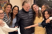 Silvio Santos com as filhas: família prepara sucessão