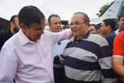 Governador do Piauí, Wellington Dias (PT), e Ibaneis Rocha