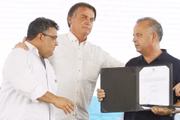 Bolsonaro e Rogério Marinho no Ceará