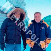 Thiago Salvático (suposto companheiro) e Gugu Liberato