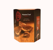 A Cacau Show apostou no Masterchef, com um ovo de chocolate ao leite recheado com pão de mel (R$ 61,90, com 400 g)