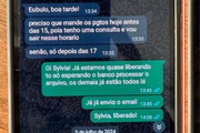 Trocas de mensagens mostram conversas sobre pagamentos entre coordenadora da Benfix e gerente da Ambec
