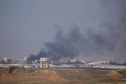 Bombardeio na região de Gaza