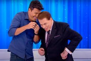 Rodrigo Faro e Silvio Santos