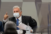 Ex-assessor do Ministério da Saúde Airton Cascavel na CPI da Covid-19