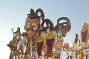 Imagem mostra desfile da Vai-Vai no Sambódromo do Anhembi, em São Paulo