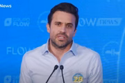 Pablo Marçal durante debate promovido pelo Flow