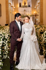 O casal selou a união matrimonial nessa sexta-feira (3/1)