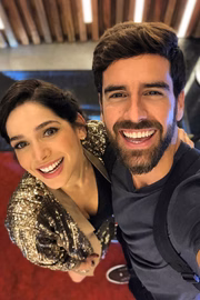 Sabrina Petraglia e Marcos Pitombo interpretam um par romântico no folhetim global