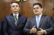 Jair Bolsonaro e Davi Alcolumbre