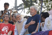 Lula pouco antes da prisão, em abril de 2018
