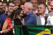 O presidente eleito Lula discursou na Avenida Paulista